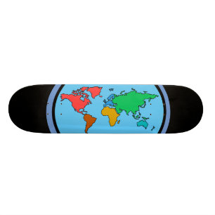 Skateboard Planche à roulettes plate de la terre