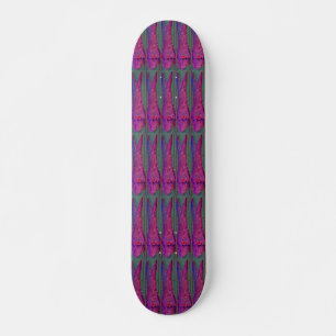 Skateboard planche à roulettes pourpre de poissons