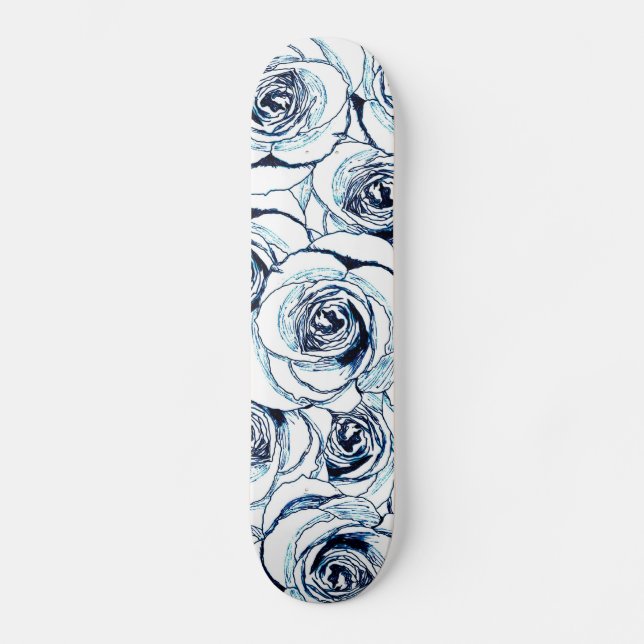 Skateboard Planche à roulettes poussiéreuse de roses (Recto)