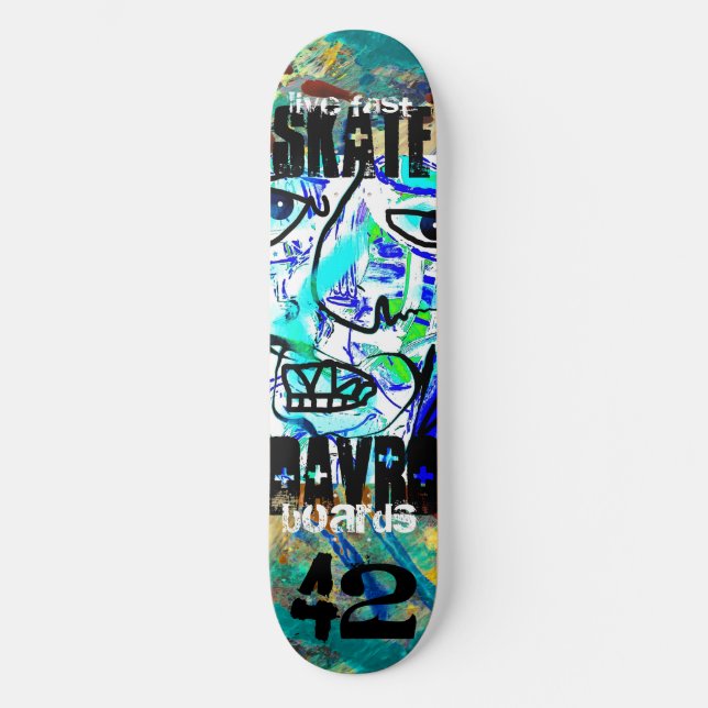 Skateboard planche à roulettes rapide vivante (Recto)