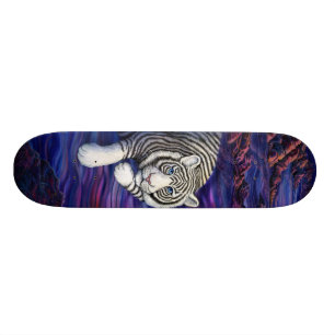 Skateboard Planche à roulettes rare de tigre