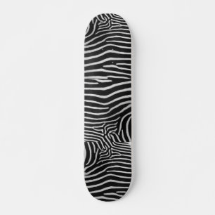 Skateboard Planche à roulettes rayée de zèbre