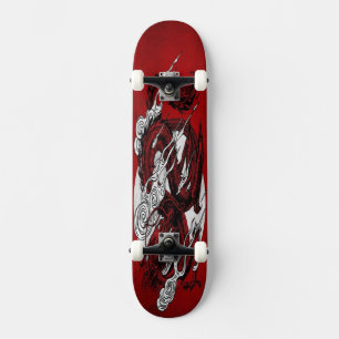 SKATEBOARD PLANCHE À ROULETTES RED DRAGON FIGHTER