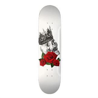 Skateboard Planche à roulettes ROSE de CRÂNE de COURONNE