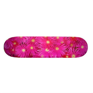 Skateboard Planche à roulettes rose de fleurs
