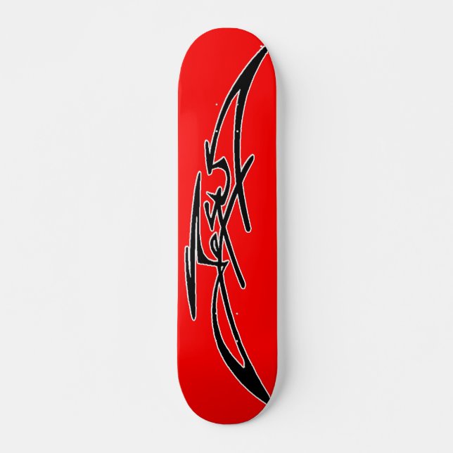 Skateboard Planche à roulettes rouge de Jésus (Devant)