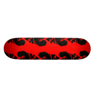 Skateboard Planche à roulettes ROUGE et NOIRE