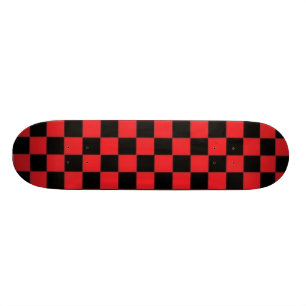 Skateboard Planche à roulettes rouge et noire de Checkerd
