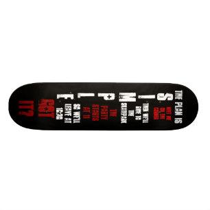 Skateboard Planche à roulettes simple de plan