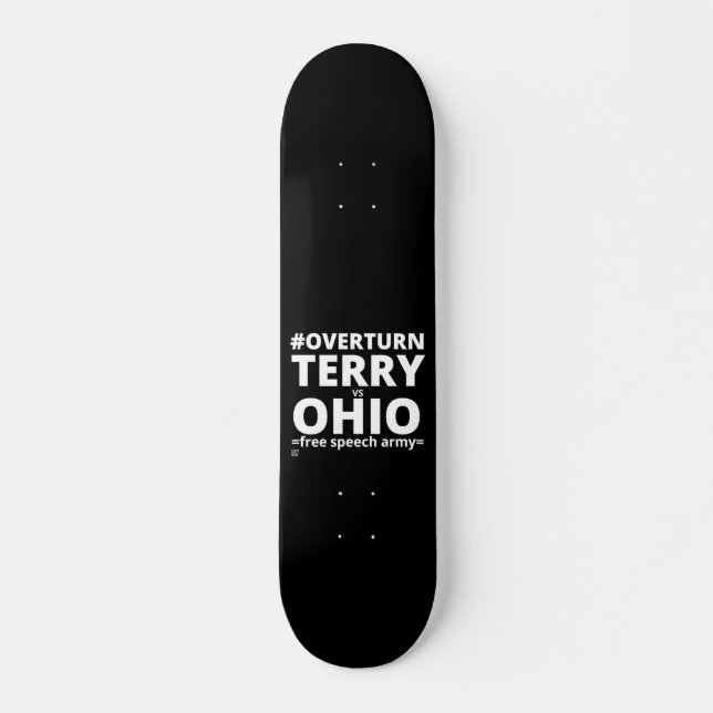 Skateboard planche à roulettes "TERRY vs OHIO" (Devant)