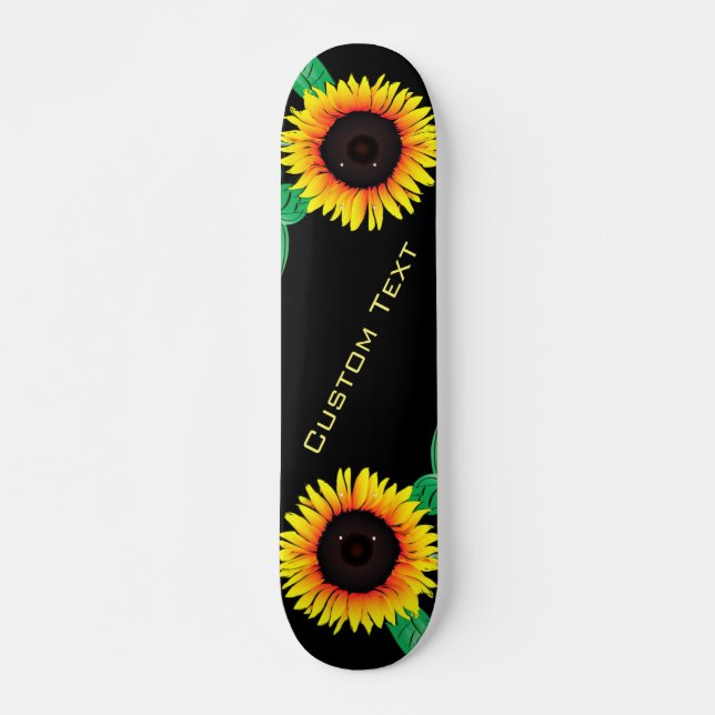 Skateboard Planche à roulettes - Texte et couleurs personnali (Devant)