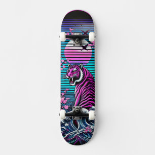 Skateboard Planche à roulettes Tiger and Wave – Vintage audac