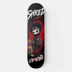 Skateboard Planche à roulettes urbaine avec graffiti emo d'an