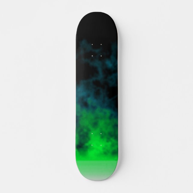 Skateboard Planche à roulettes verte de flamme (Devant)