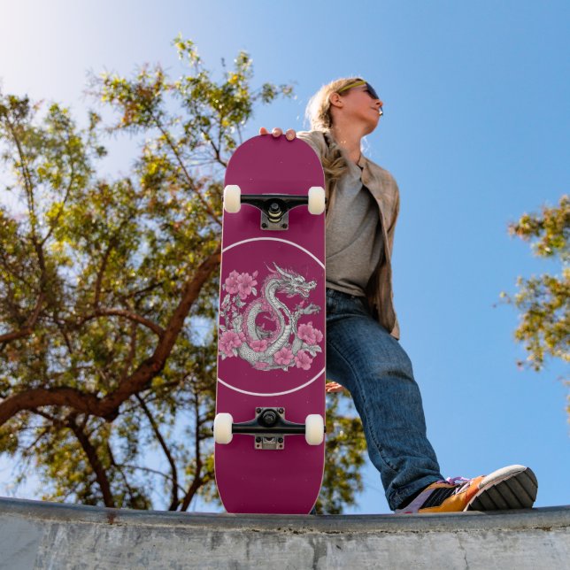 Skateboard Planche à skis Flower Dragon (Extérieur 1)