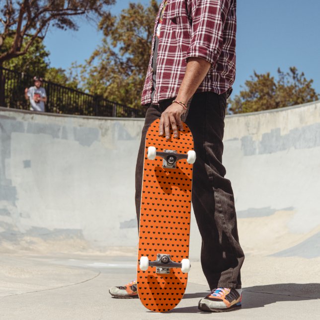 Skateboard Planche À Skis Orange Et Noir (Extérieur 2)
