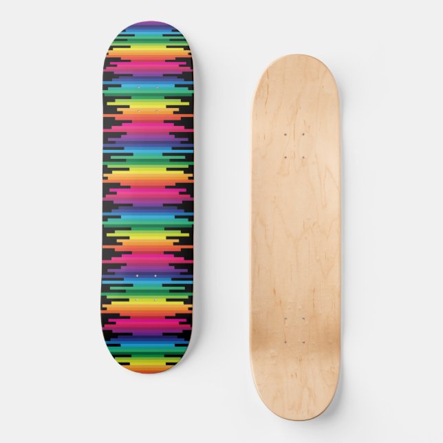 Skateboard Planche à skis Rainbow Lines (Recto)
