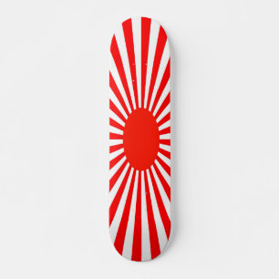 Skateboard planche à soleil rouge