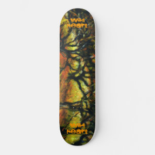 Skateboard Planche de fond de coeur sauvage avec arbres