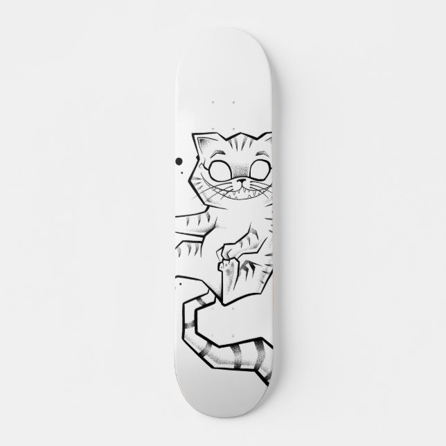 Skateboard Planche de patinage conversation du Cheshire Alice (Devant)