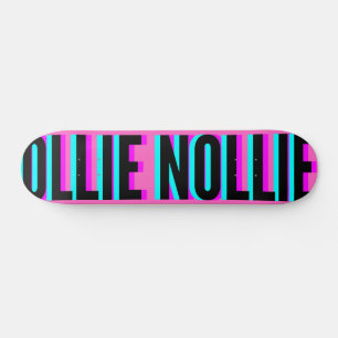 Skateboard Planche De Patinage cool Glitch Rose Ollie Nollie