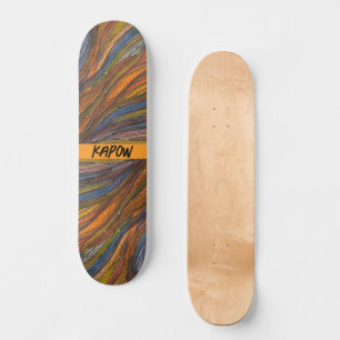 Skateboard Planche de patinage "Harvest Blue Strands"