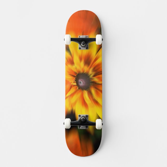 Skateboard Planche de patinage Mystic Yellow Flower Blur (Recto)