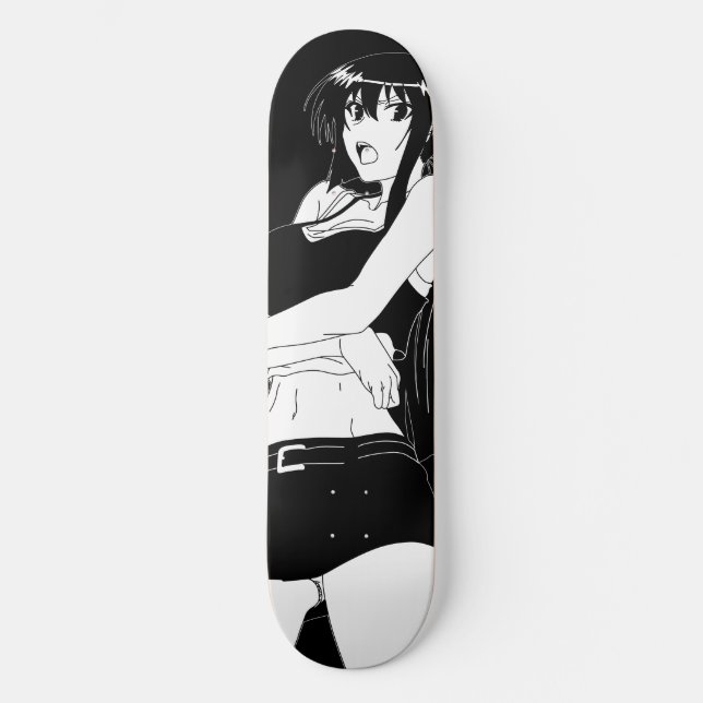 Skateboard Planche de planche à roulettes Angry Anime (Recto)