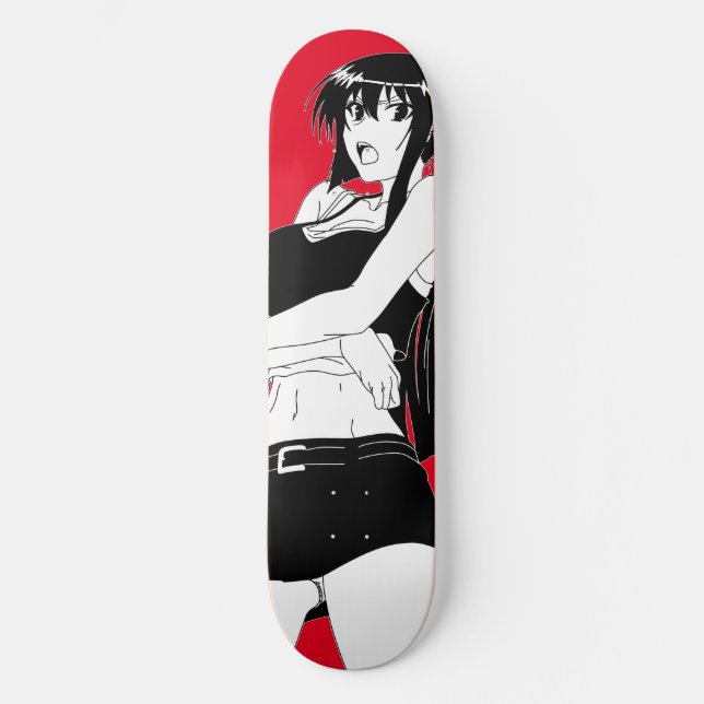 Skateboard Planche de planche à roulettes Angry Anime (Recto)