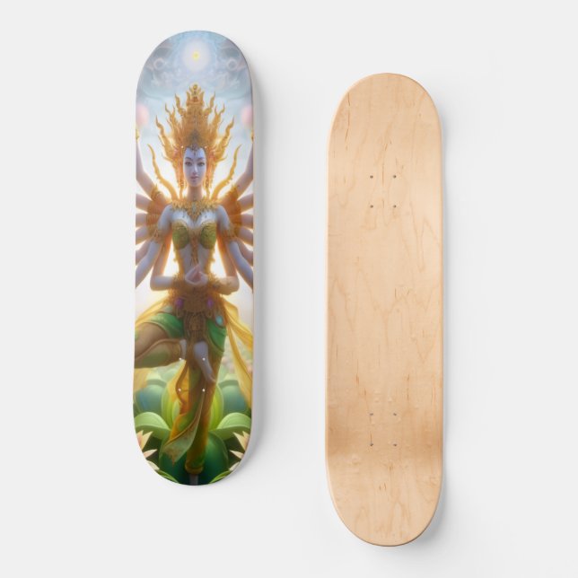 Skateboard Planche de planche à roulettes Flower Thai Goddess (Recto)