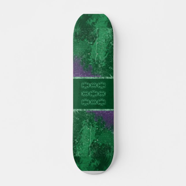 Skateboard Planche de skate-forme à Avatar vert toxique (Devant)