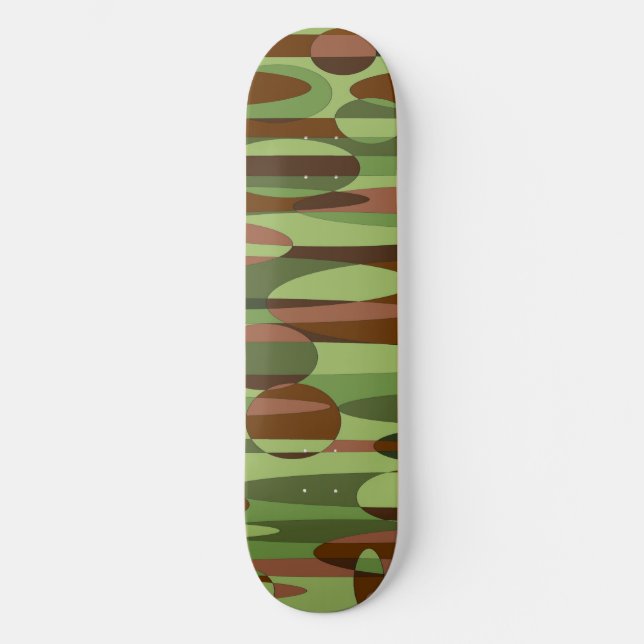 Skateboard Planche de skate-forme verte et Brown (Recto)