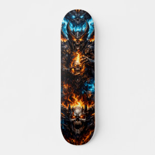 Skateboard Planche de skate Planche de crâne de faucheuse inf