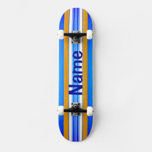 Skateboard Planche de surf bleue d'océan