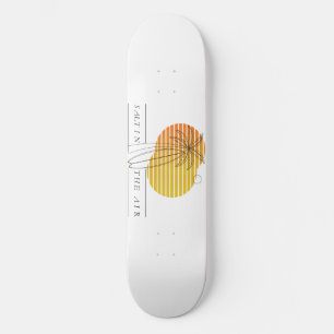 Skateboard Planche de Surf Coucher de Soleil Rétro Minimalist