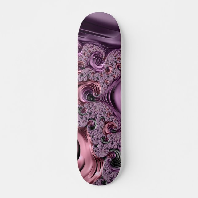 Skateboard planche en dentelle lavande (Devant)