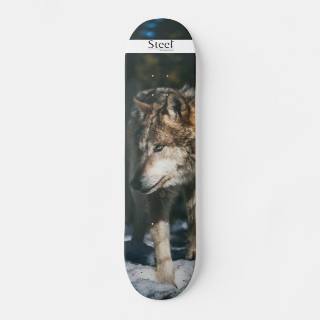Skateboard Planche Loup Steel-Skateboard (Recto)