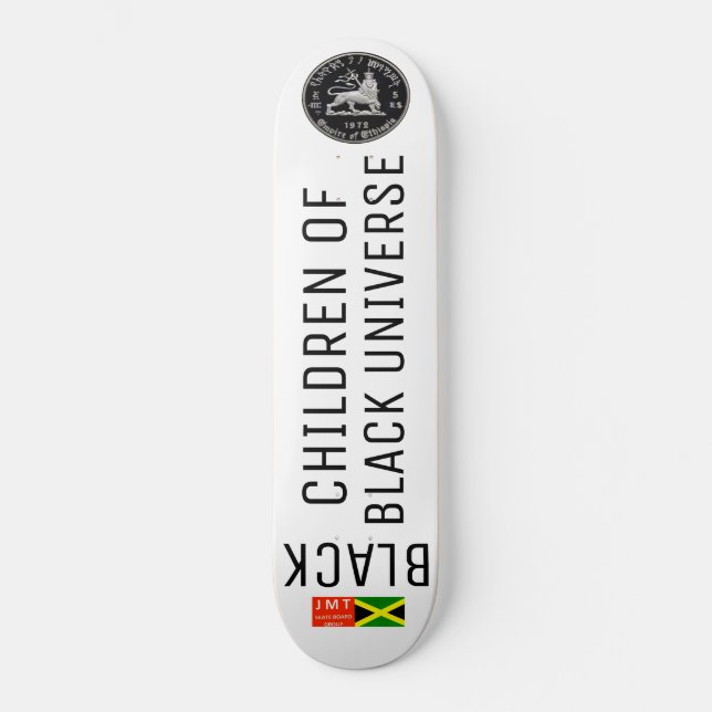 SKATEBOARD PLANCHE NOIRE POUR ENFANTS UNIVERSE (Recto)