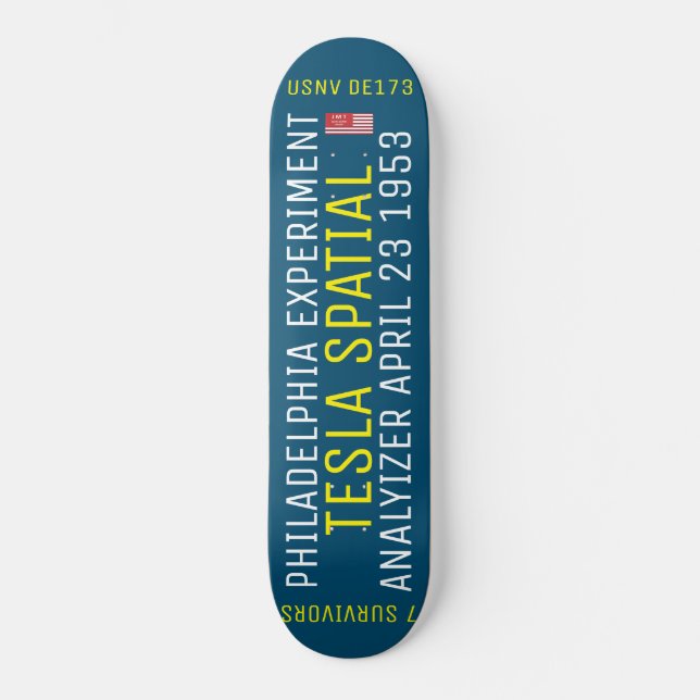 SKATEBOARD PLANCHER SPATIAL TESLA (Recto)