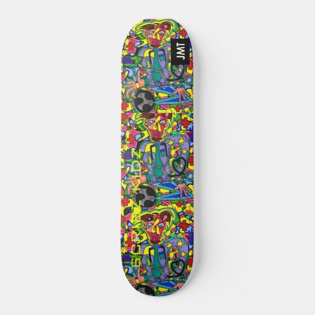 SKATEBOARD PLANCHERS DE SKATEBOARDS SCRIBZ KIDZ / PLANCHERS D (Recto)