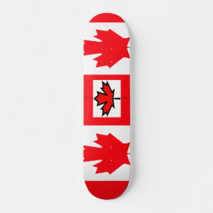 Skateboard planches à drapeau canadiennes