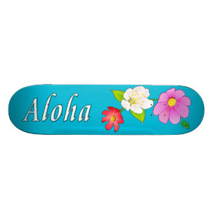 Skateboard Planches à roulettes florales de planche à