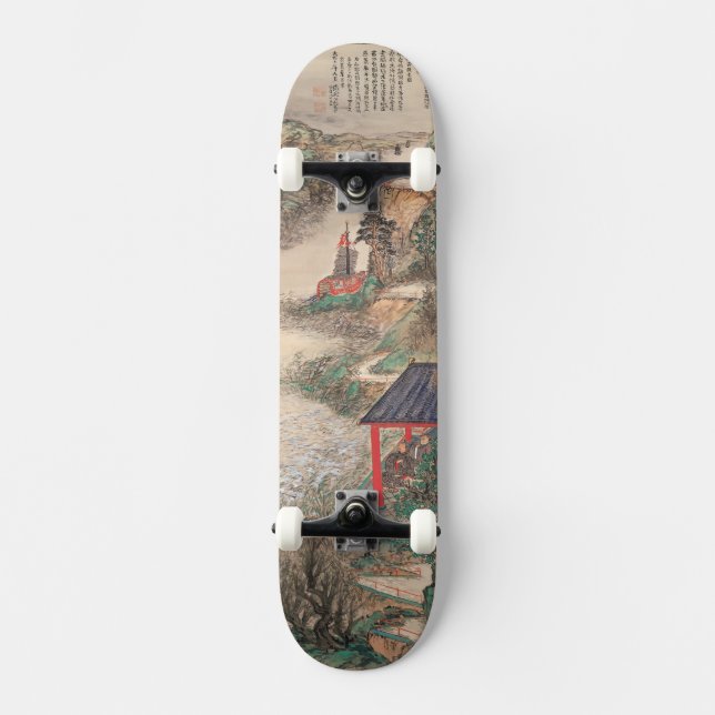 Skateboard Planches à roulettes japonaises d'art (Recto)