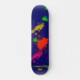 SKATEBOARD PLANCHES À ROULETTES - RAD PAINT SPLATS - LIBERTY