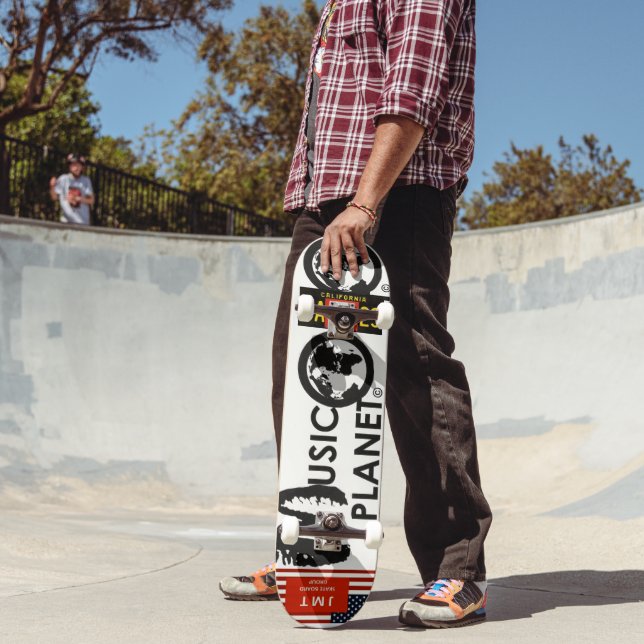 Skateboard PLANÈTE MUSICALE Skateboard, pont de 7 ¾ po (Extérieur 2)