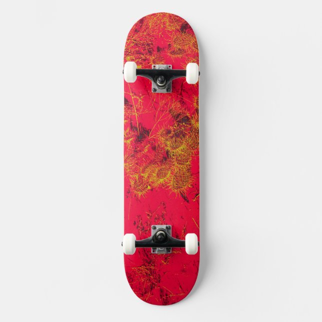 Skateboard Plante de cactus rouges (Recto)