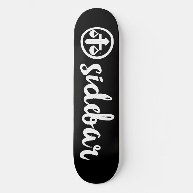 Skateboard Plaque de logo officielle du panneau latéral (Recto)