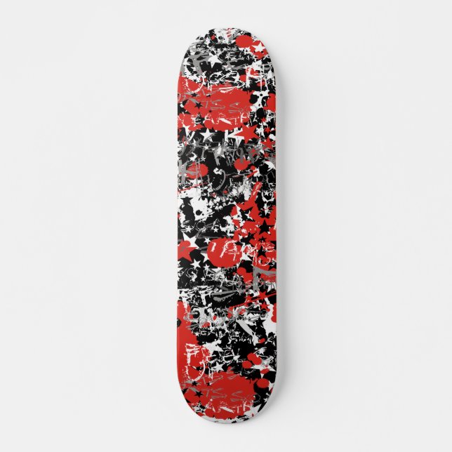 Skateboard Plaque de peinture étoile (Devant)
