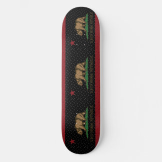 Skateboard Plaque diamantée noire République de Californie