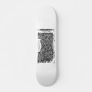 Skateboard Plaque "Heart Sutra Shakyo"